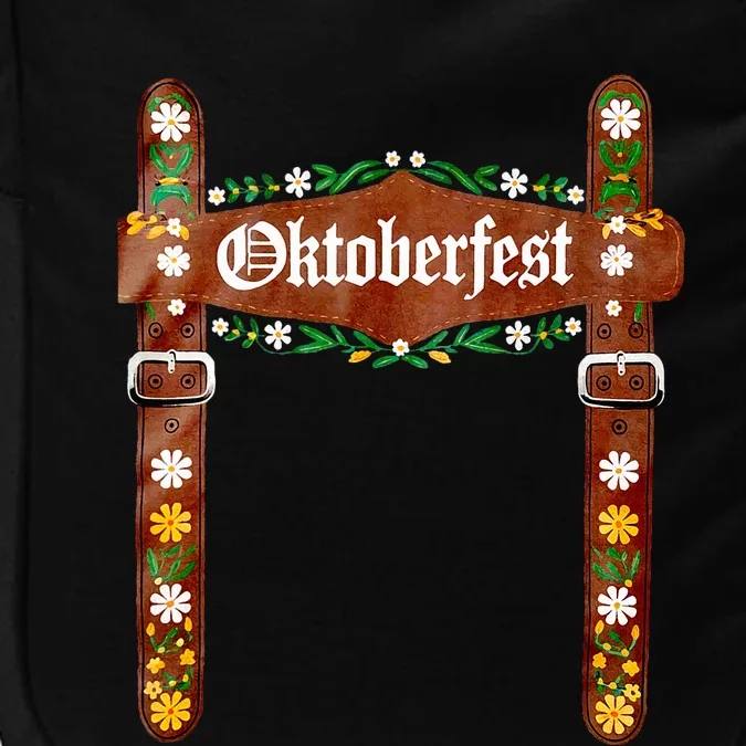 Oktoberfest Festival Lederhosen German Bavarian Costume Impact Tech Backpack