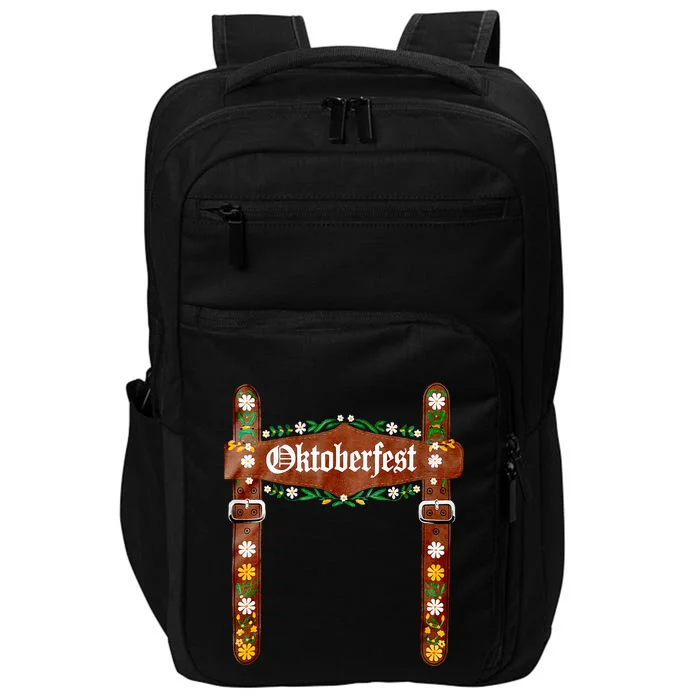 Oktoberfest Festival Lederhosen German Bavarian Costume Impact Tech Backpack