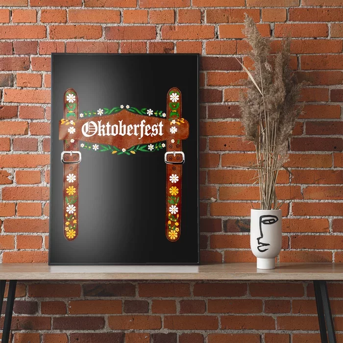 Oktoberfest Festival Lederhosen German Bavarian Costume Poster