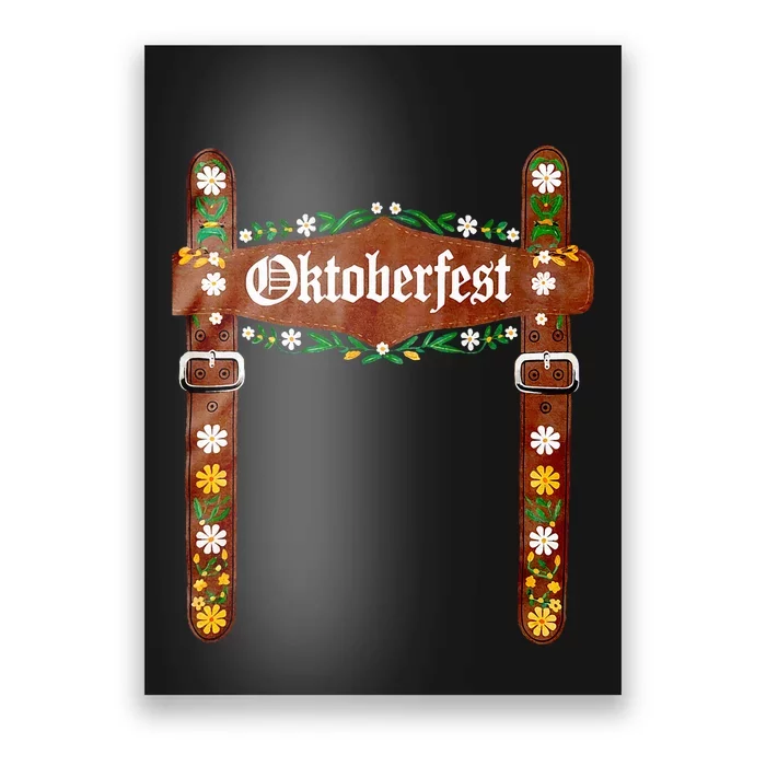 Oktoberfest Festival Lederhosen German Bavarian Costume Poster