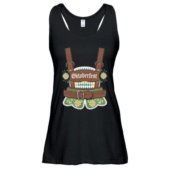 Oktoberfest Festival Lederhosen German Bavarian Outfit Ladies Essential Flowy Tank