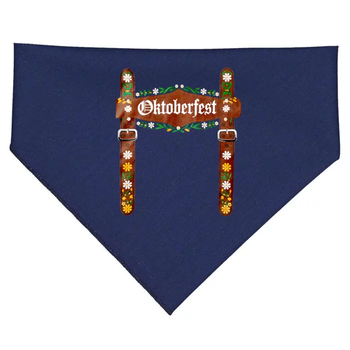 Oktoberfest Festival Lederhosen German Bavarian Costume USA-Made Doggie Bandana