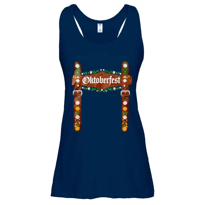 Oktoberfest Festival Lederhosen German Bavarian Costume Ladies Essential Flowy Tank