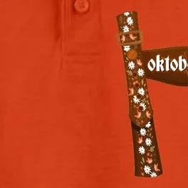 Oktoberfest Floral Lederhosen Dry Zone Grid Performance Polo