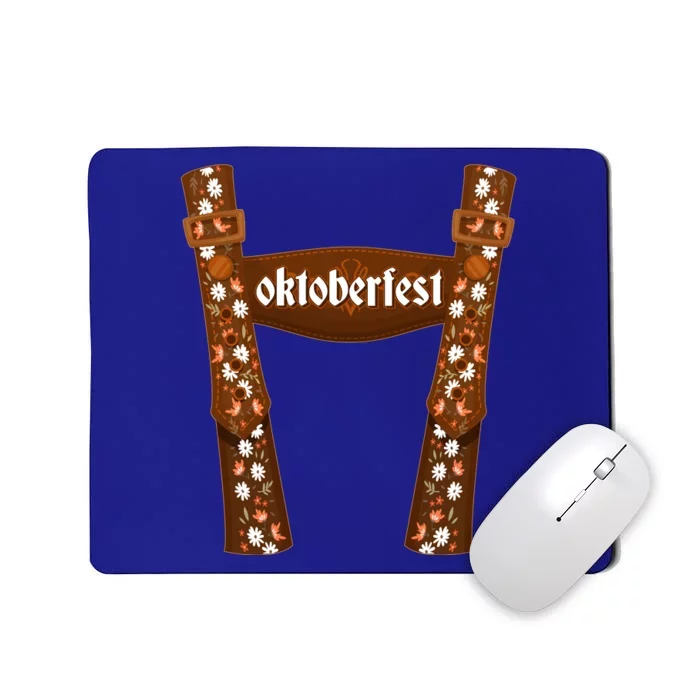 Oktoberfest Floral Lederhosen Mousepad