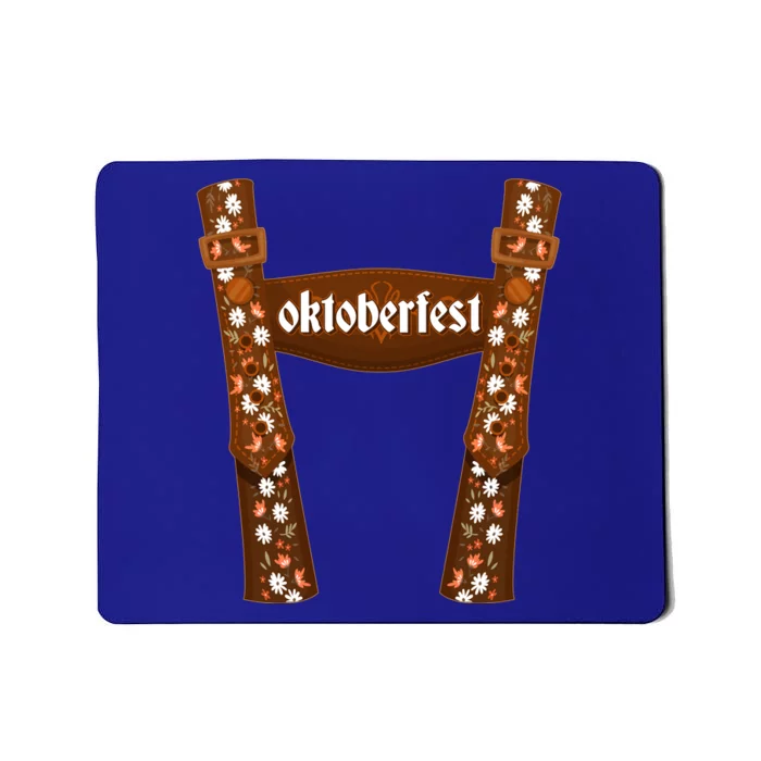 Oktoberfest Floral Lederhosen Mousepad