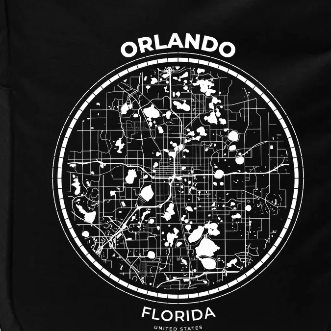 Orlando Florida Map Sketch Impact Tech Backpack