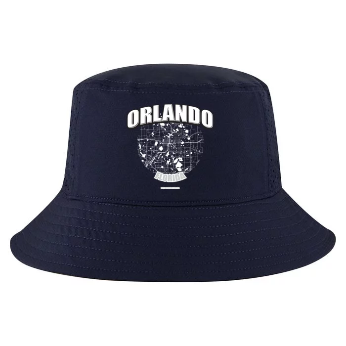 Orlando Florida Map Cool Comfort Performance Bucket Hat