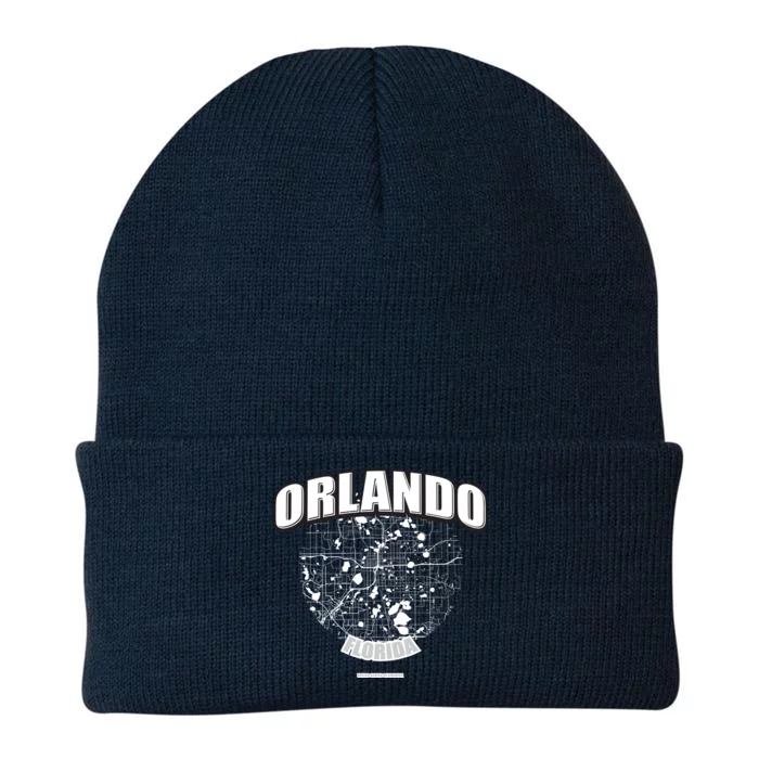 Orlando Florida Map Knit Cap Winter Beanie