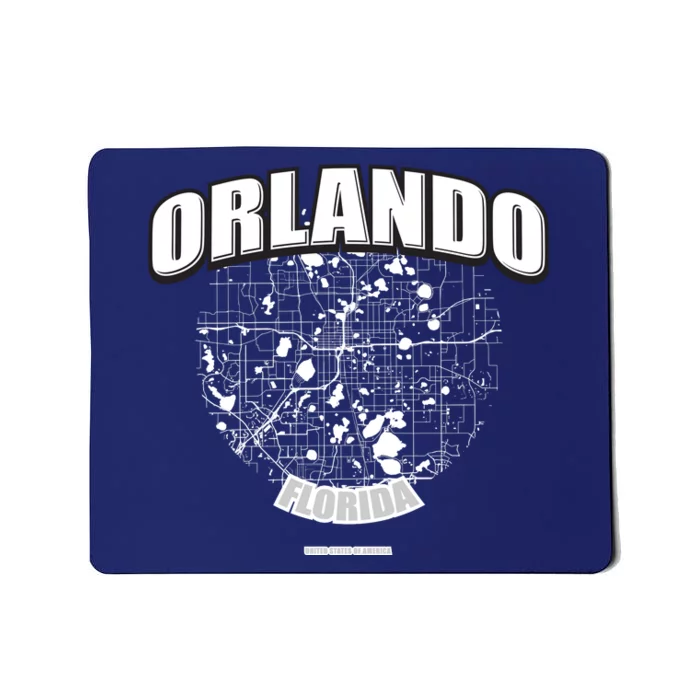 Orlando Florida Map Mousepad