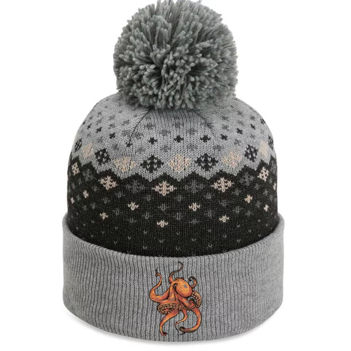 Octopus For Men Women Boy Girl The Baniff Cuffed Pom Beanie