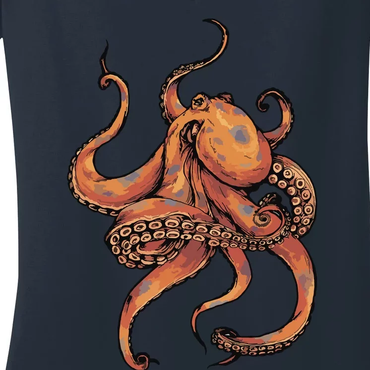 Octopus For Men Women Boy Girl Women's V-Neck T-Shirt