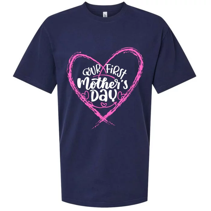 Our First Mothers Day Sueded Cloud Jersey T-Shirt