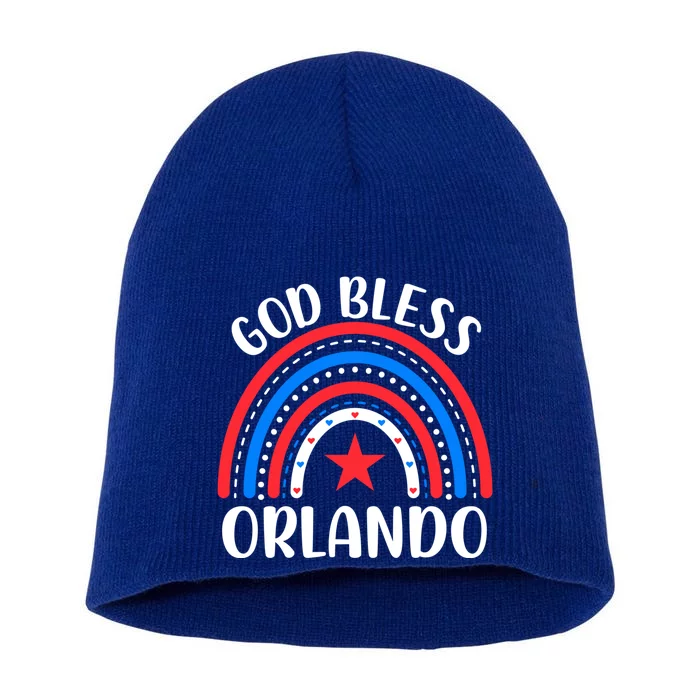 Orlando Florida Meaningful Gift I Love Orlando Florida Usa Gift Short Acrylic Beanie