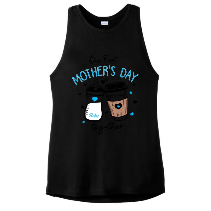 Our First Mothers Day Together Ladies Tri-Blend Wicking Tank