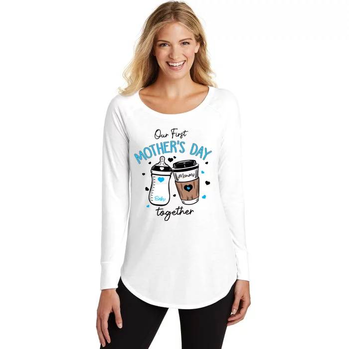 Our First Mothers Day Together Women's Perfect Tri Tunic Long Sleeve Shirt