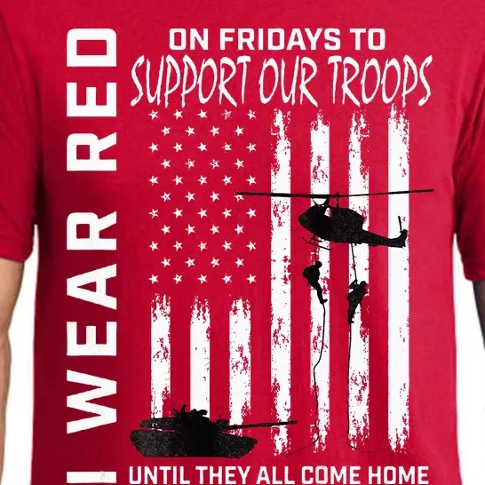 On Fridays Military Veteran Support Our Troops Flag Pajama Set