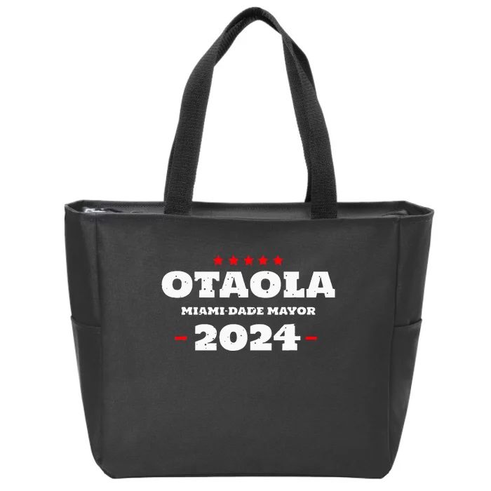 Otaola For Mayor Miami Dade 2024 Vota Republicano Zip Tote Bag