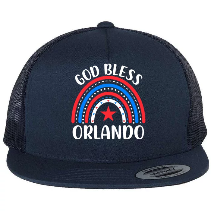 Orlando Florida Meaningful Gift I Love Orlando Florida Usa Gift Flat Bill Trucker Hat