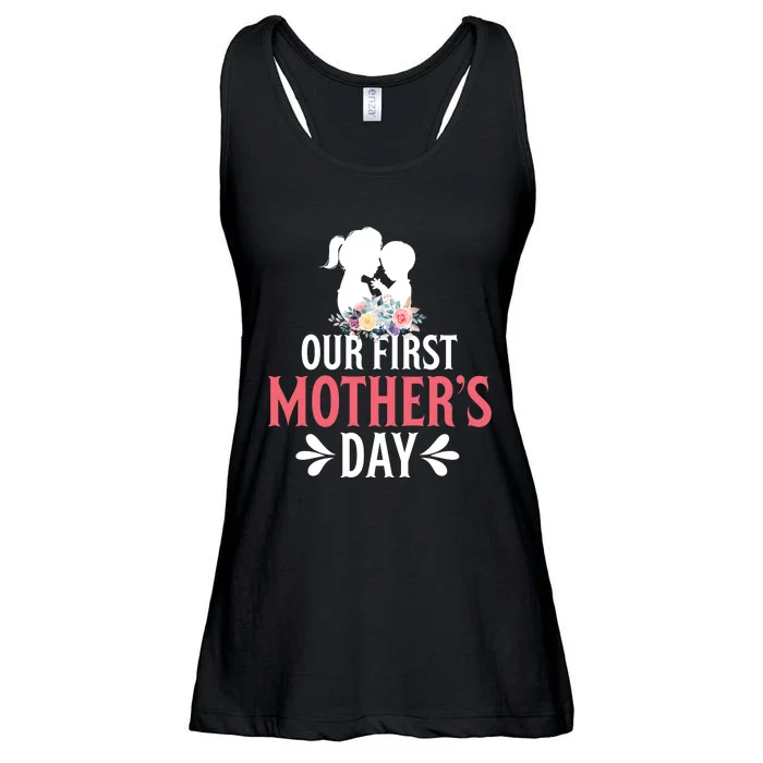 Our First Mother's Day T Ladies Essential Flowy Tank