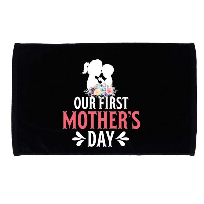 Our First Mother's Day T Microfiber Hand Towel