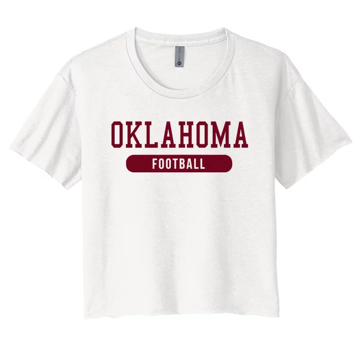 Oklahoma Football Women's Crop Top Tee