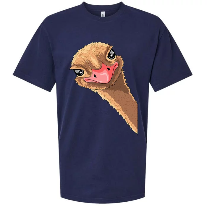 Ostrich face ostrich costume Sueded Cloud Jersey T-Shirt