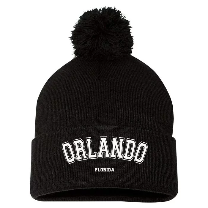 Orlando Florida Pom Pom 12in Knit Beanie