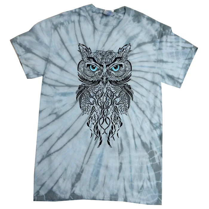 Owl Fans Owl Art Tie-Dye T-Shirt