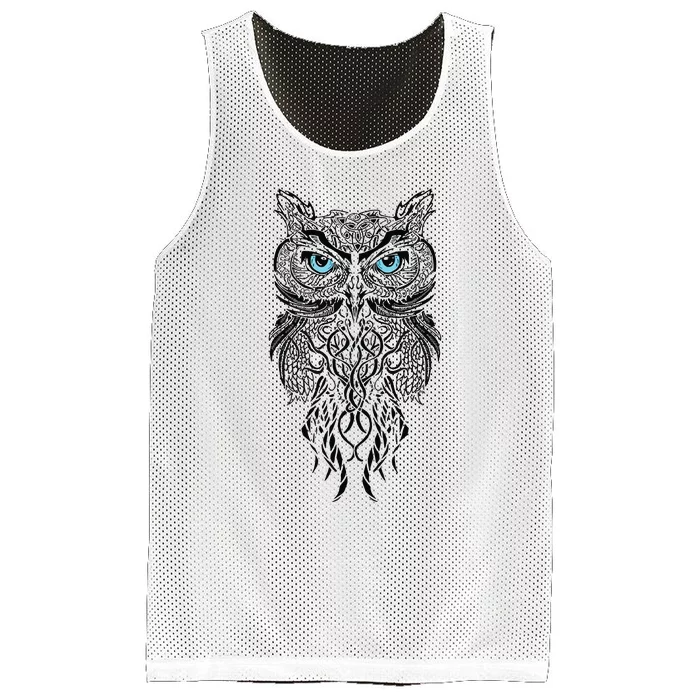 Owl Fans Owl Art Mesh Reversible Basketball Jersey Tank