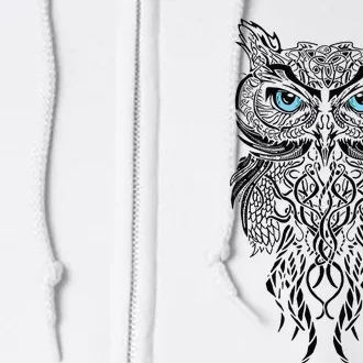 Owl Fans Owl Art Full Zip Hoodie