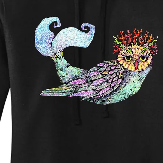 Owl Fairy Owl Art Owl Lover Owl Women's Pullover Hoodie