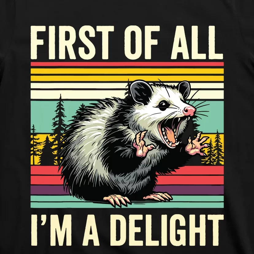 Opossum First Of All Im A Delight Possum T-Shirt