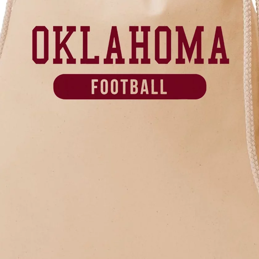 Oklahoma Football Drawstring Bag