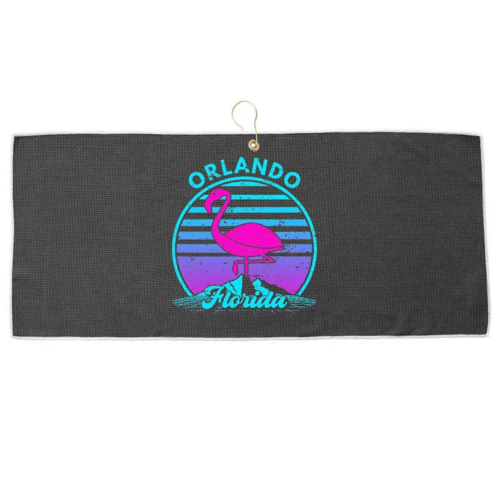 Orlando Florida Large Microfiber Waffle Golf Towel