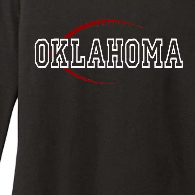 Oklahoma Football Womens CVC Long Sleeve Shirt