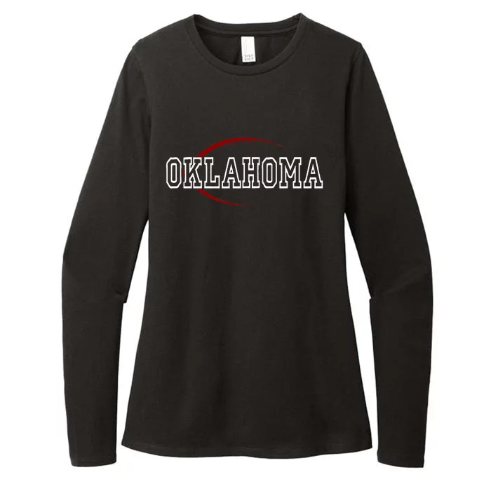 Oklahoma Football Womens CVC Long Sleeve Shirt