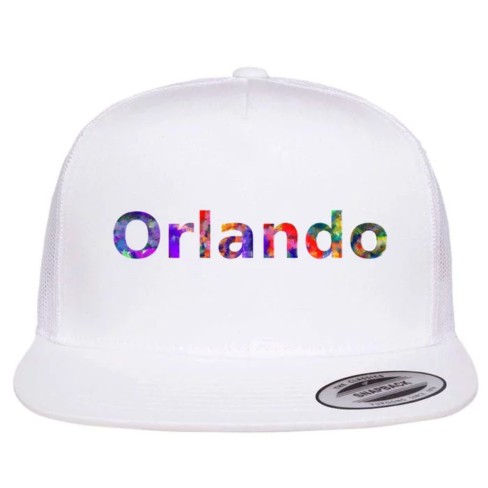 Orlando Floral Power Flat Bill Trucker Hat