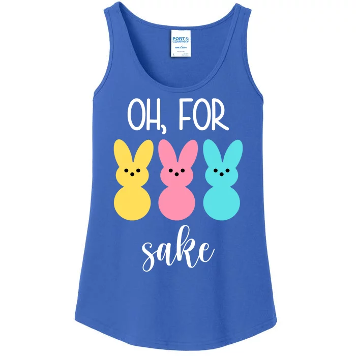 Oh For Peeps Sake Easter Funny Cute Ladies Essential Tank