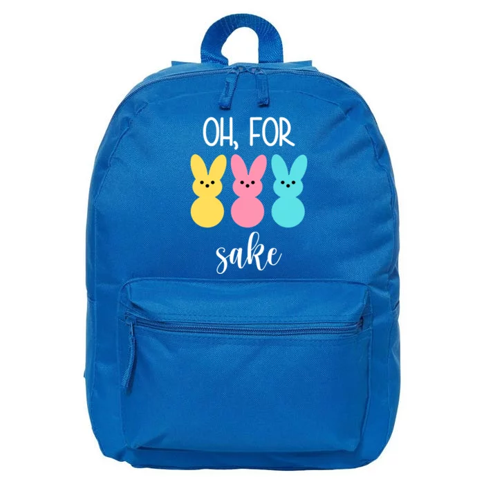 Oh For Peeps Sake Easter Funny Cute 16 in Basic Backpack