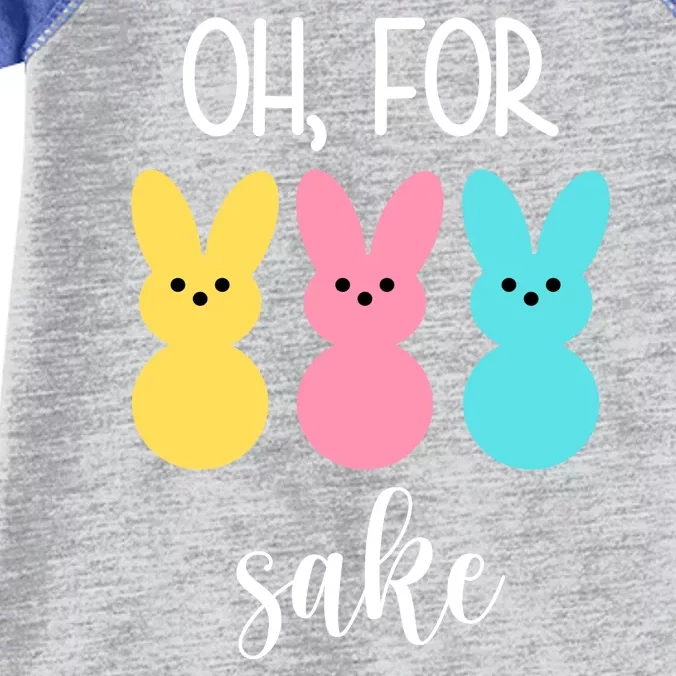 Oh For Peeps Sake Easter Funny Cute Infant Baby Jersey Bodysuit