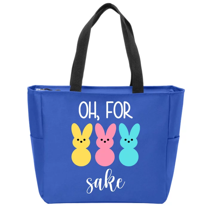 Oh For Peeps Sake Easter Funny Cute Zip Tote Bag