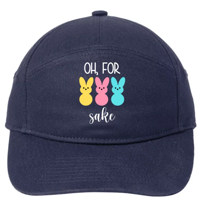 Oh For Peeps Sake Easter Funny Cute 7-Panel Snapback Hat