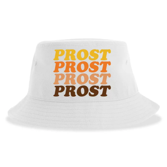 Oktoberfest Funny Prost Sustainable Bucket Hat