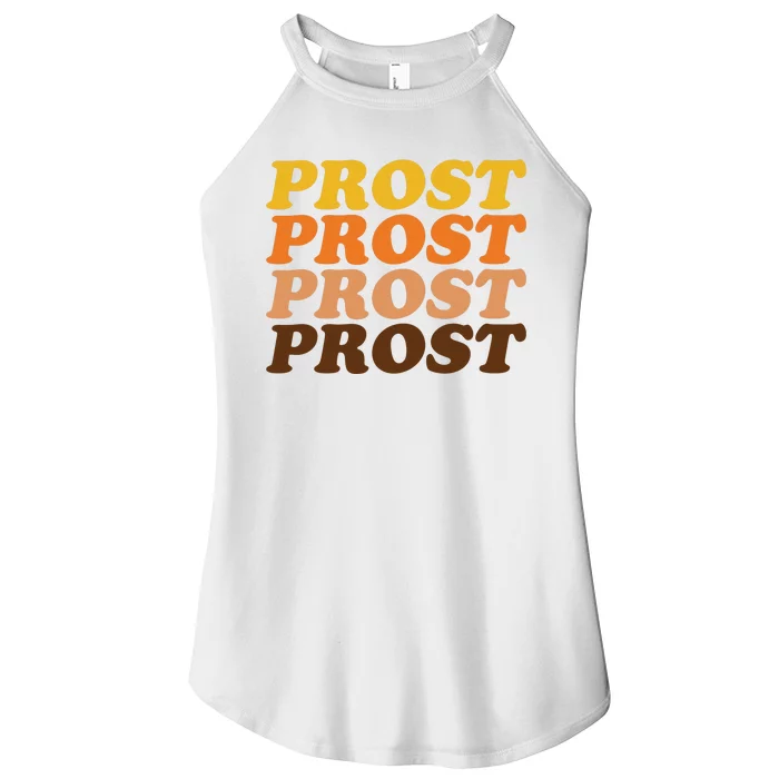 Oktoberfest Funny Prost Women’s Perfect Tri Rocker Tank