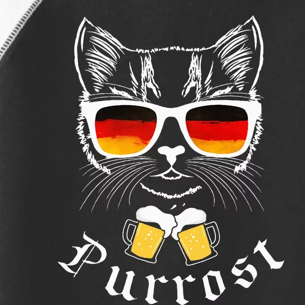 Oktoberfest Funny Prost Pun Purrost Cat Toddler Fine Jersey T-Shirt