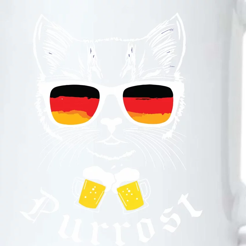 Oktoberfest Funny Prost Pun Purrost Cat Black Color Changing Mug