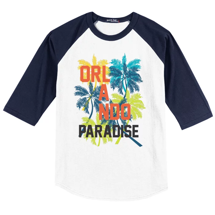 Orlando Florida Paradise Baseball Sleeve Shirt