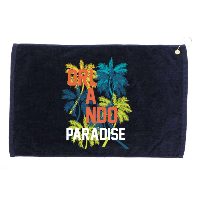 Orlando Florida Paradise Grommeted Golf Towel