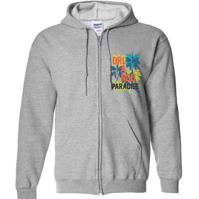 Orlando Florida Paradise Full Zip Hoodie